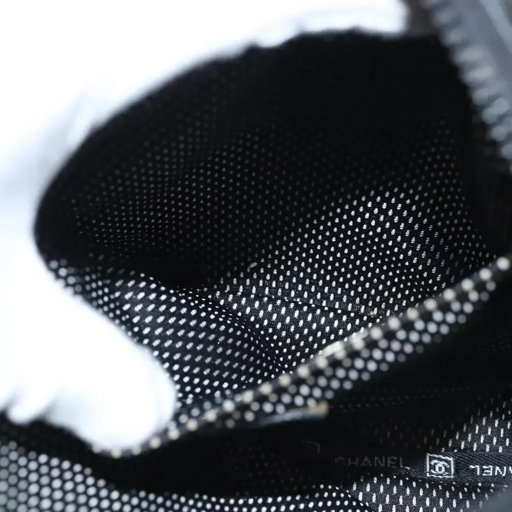 Chanel Coated Canvas Sports Shoulder Bag Black
